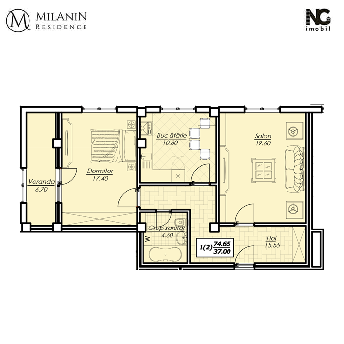 Milanin Residence: Успей купить квартиру в элитном жилом комплексе Alexandru cel Bun 47 по спеццене ®