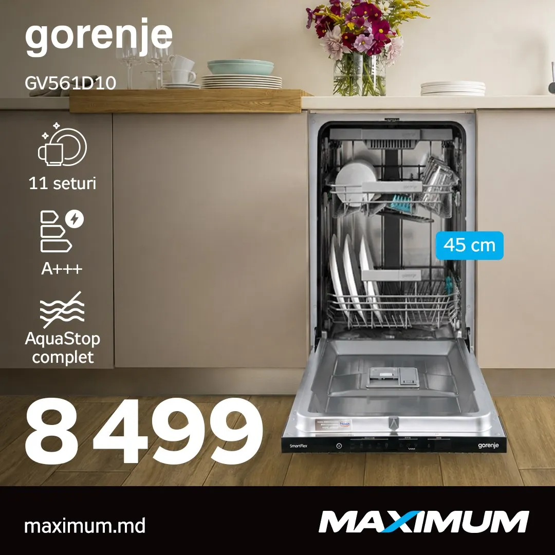 Maximum: Посудомоечные машины Gorenje делают вашу жизнь проще