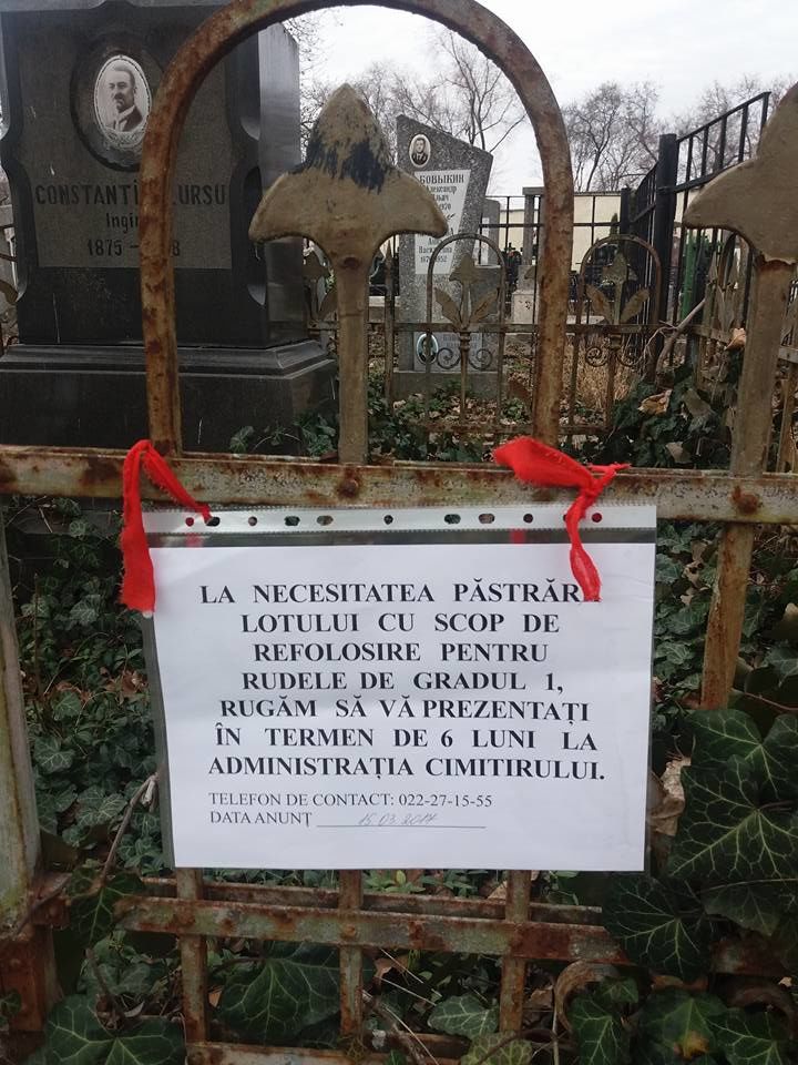Pe mormintele vechi din cimitirile din Chișinău au fost plasate plăcuțe de avertizare