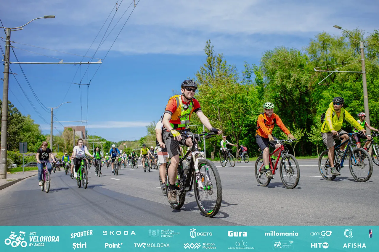 В Кишиневе состоялся праздник велоспорта – VeloHora by Skoda