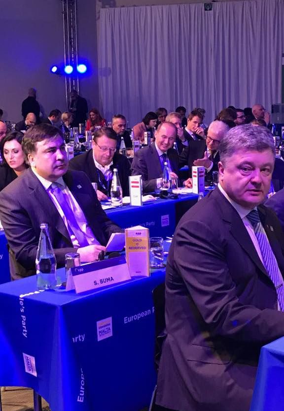 Саакашвили оконфузился на конгрессе в Мальте
