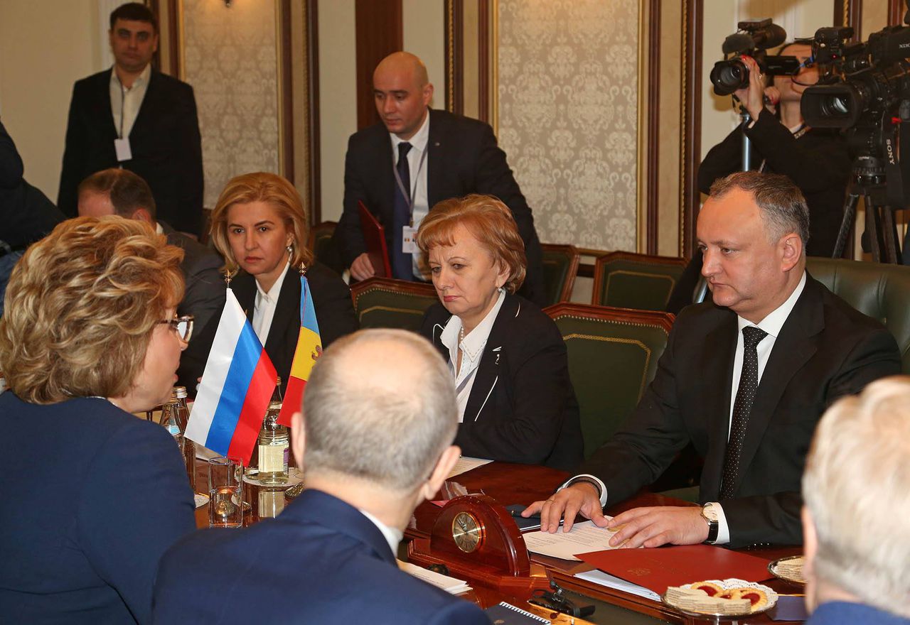 Молдавская делегация провела встречу с Валентиной Матвиенко