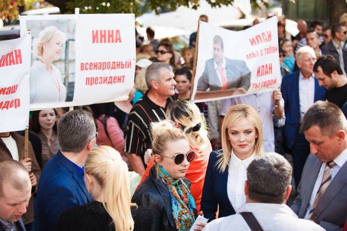 Тысячи граждан приехали в Кишинев поддержать кандидата от "Партии Шора"