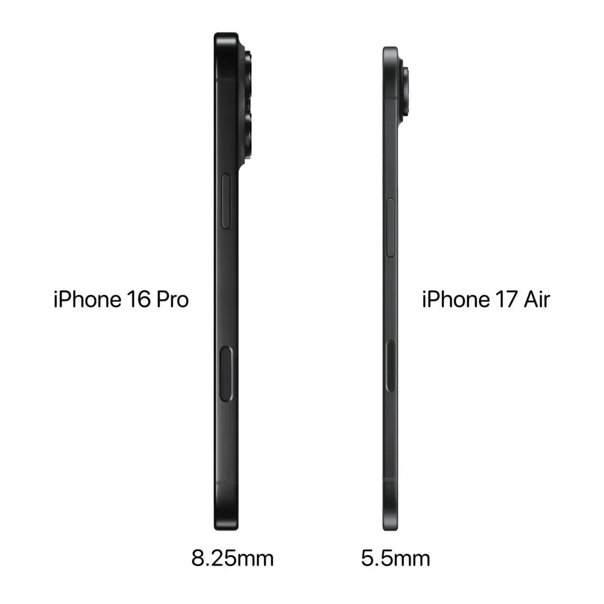 iPhone 17 Air станет самым тонким смартфоном в истории бренда