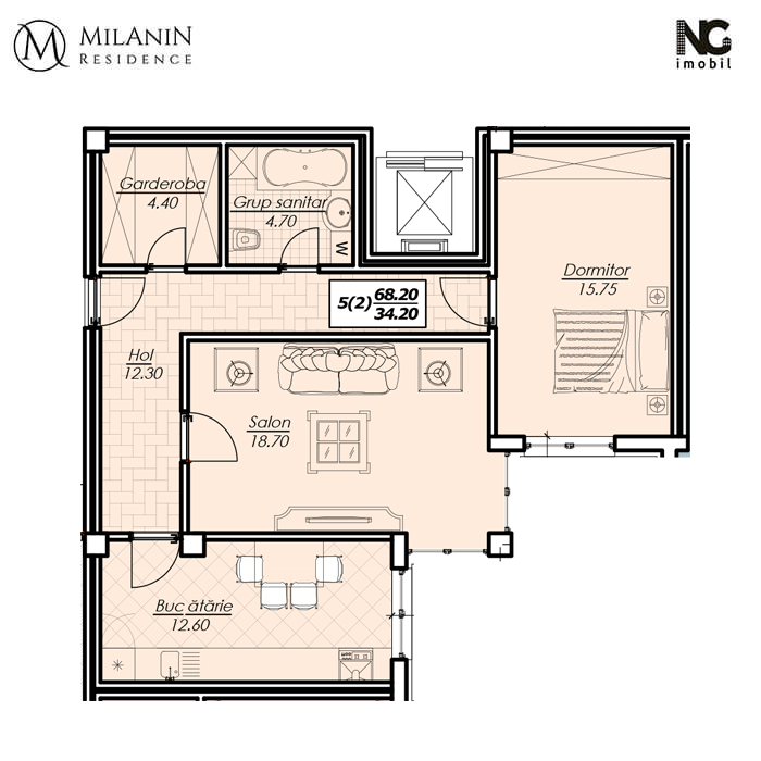 Milanin Residence: Квартира на 68 кв2 по специальной цене в элитном новострое Alexandru cel Bun ®