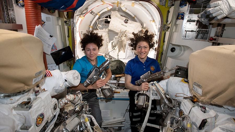 Женщины-астронавты NASA вернулись на МКС после выхода в открытый космос