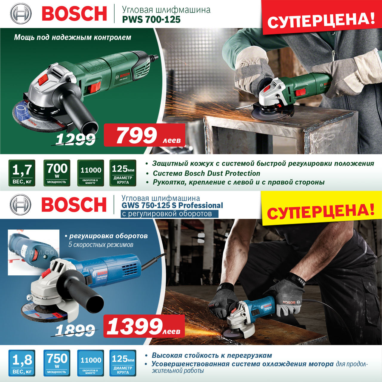Электроинструмент Bosch: Рождественские подарки ®