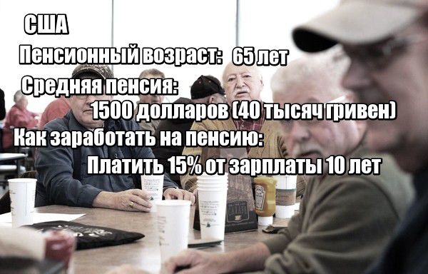 Сколько получают пенсионеры в Европе и США
