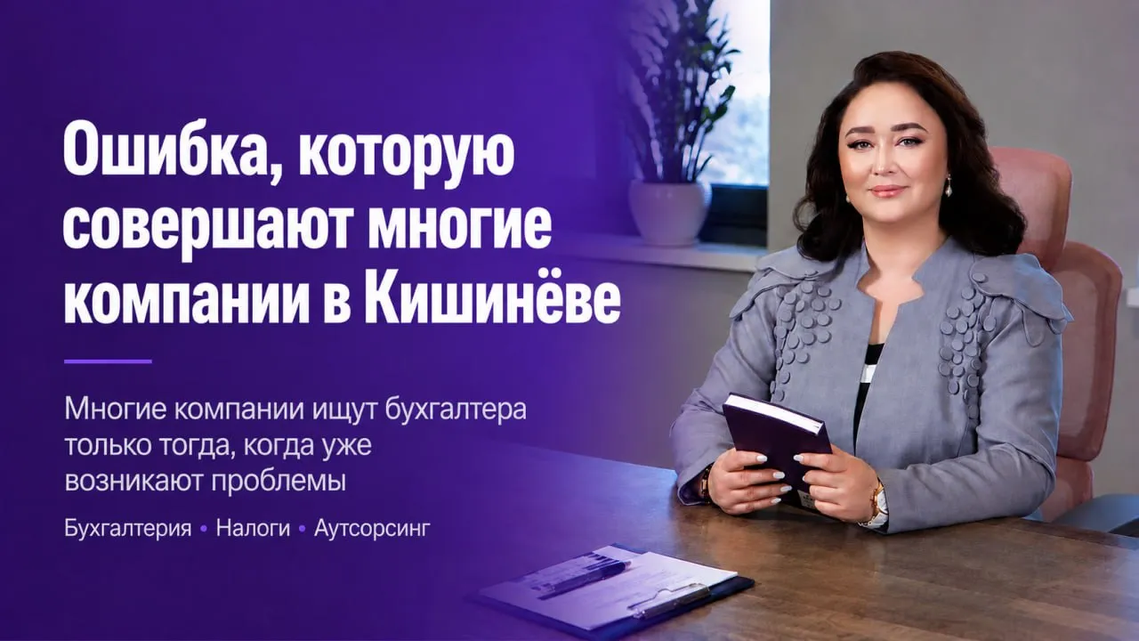 Ошибка, которую совершают многие компании в Кишинёве: ищут бухгалтера только тогда, когда появляются проблемы