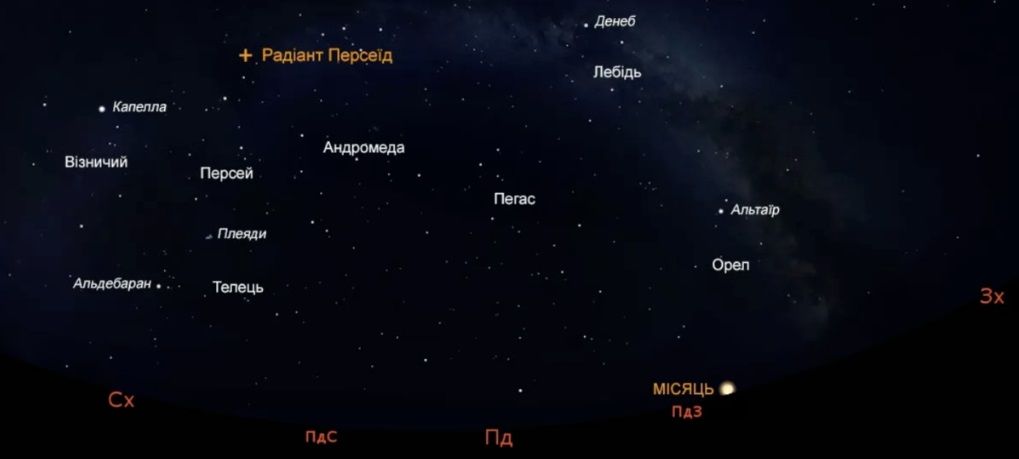 В ночь с 12 на 13 августа можно наблюдать звездопад Персеиды