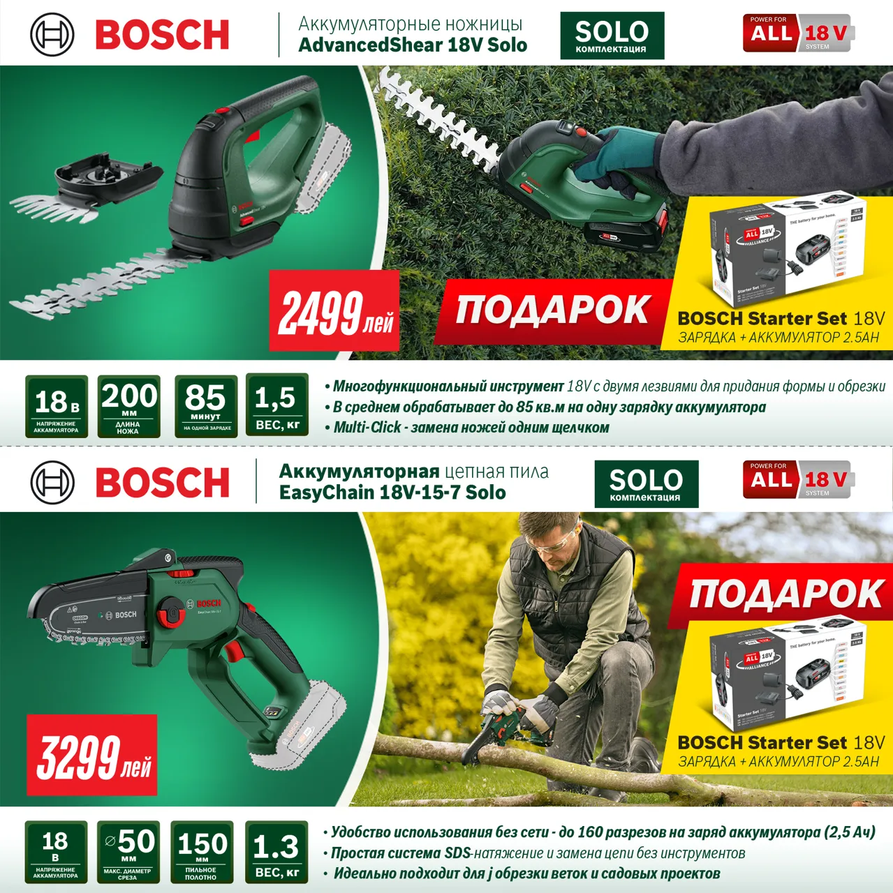 Bosch Store: Летние предложения от Bosch – скидки до 35% на садовую технику