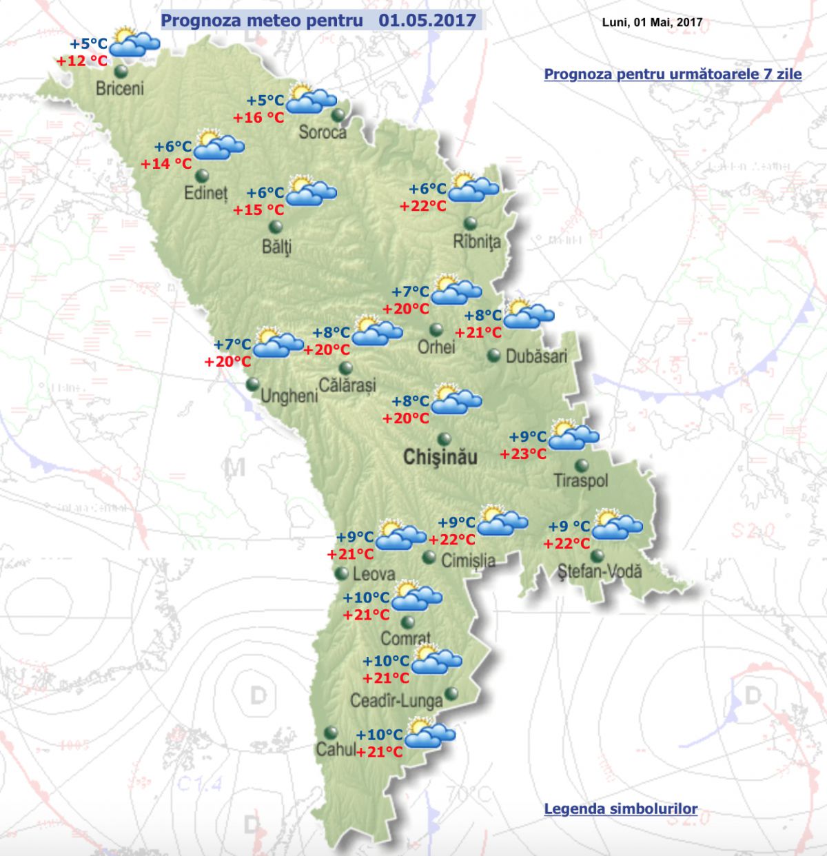Vreme frumoasă și cu mai mult soare de 1 mai