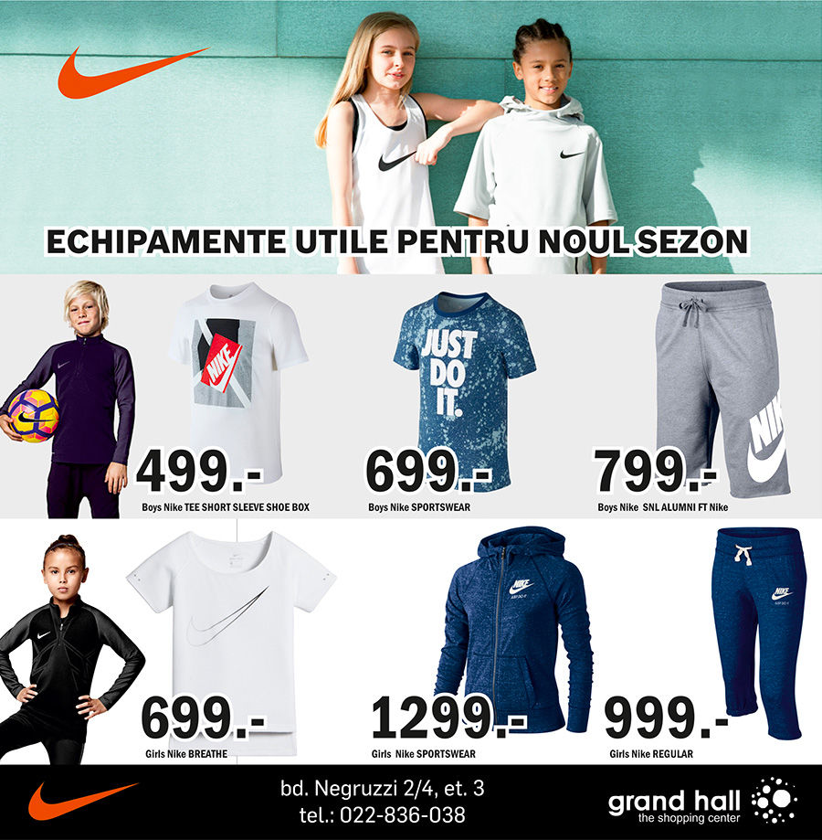 Nike Kids: Prețuri avantajoase la cele mai bune echipamente sport ®