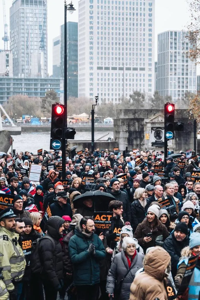 В Лондоне прошла масштабная акция против антисемитизма