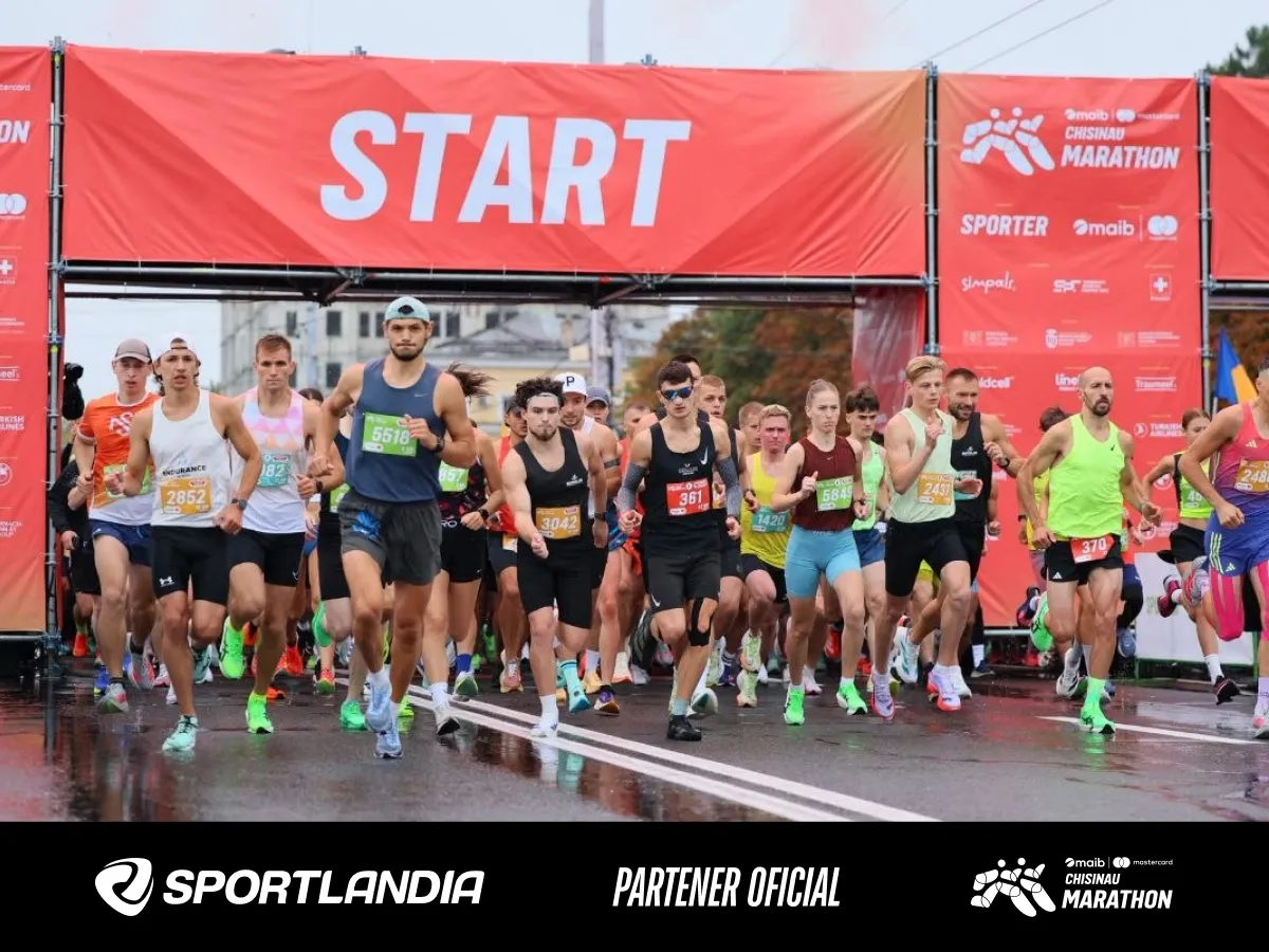 Sportlandia на Chișinău Marathon 2026: экипировка, драйв и бег под дождём