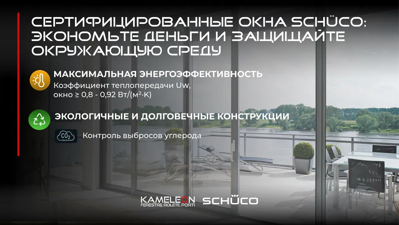 Kameleon: алюминиевые окна Schüco – строительство будущего уже здесь