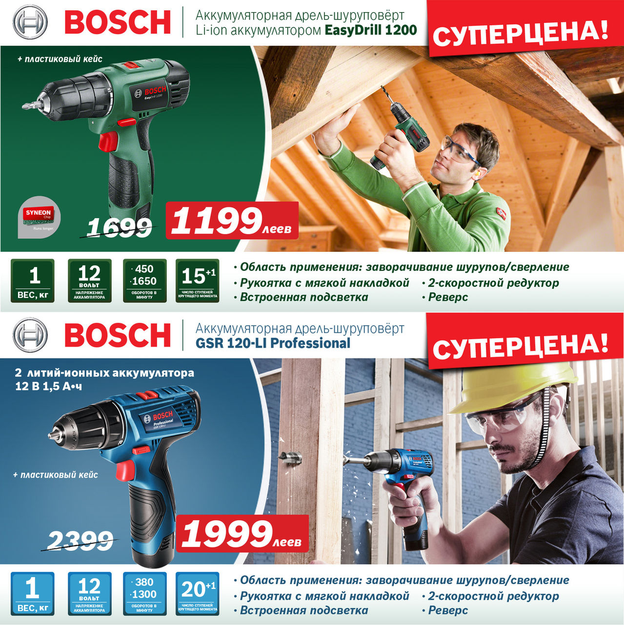 Электроинструмент Bosch: Рождественские подарки ®