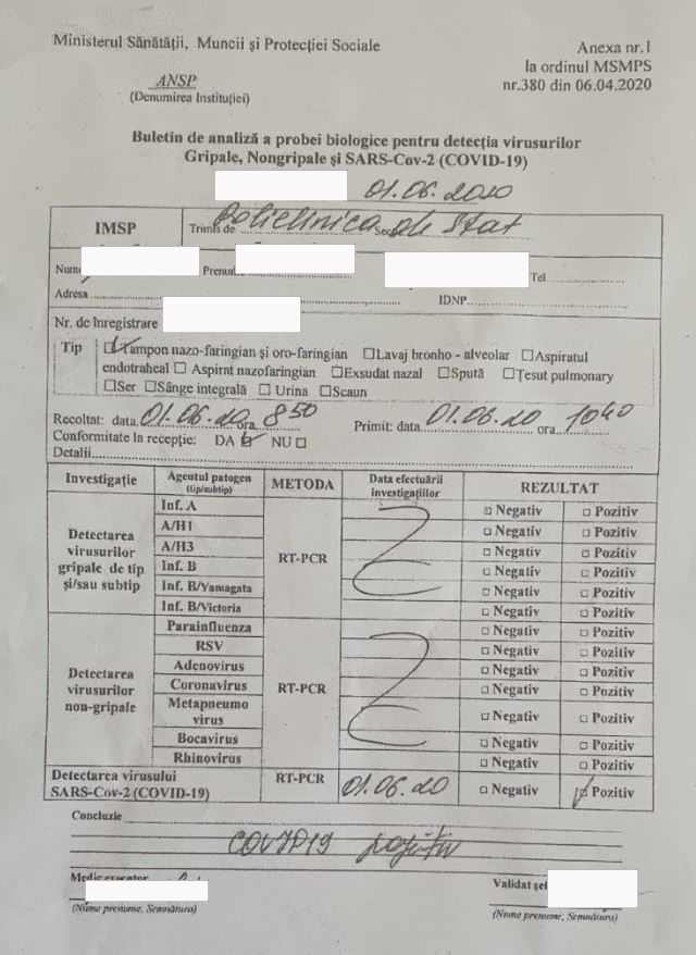 Слусарь опубликовал результаты теста на COVID-19 работника парламента