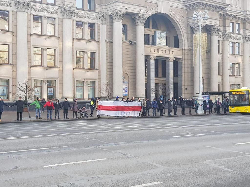 В Минске оппозиция проводит акцию против объединения с Россией