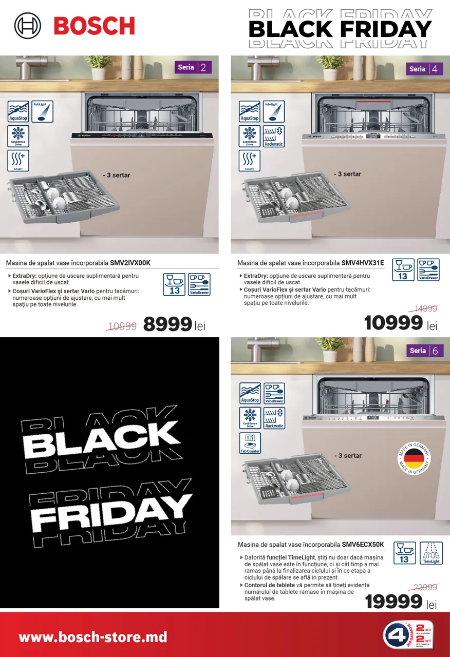 Bosch Store: сэкономьте до 5000 леев на технике Bosch в Чёрную пятницу