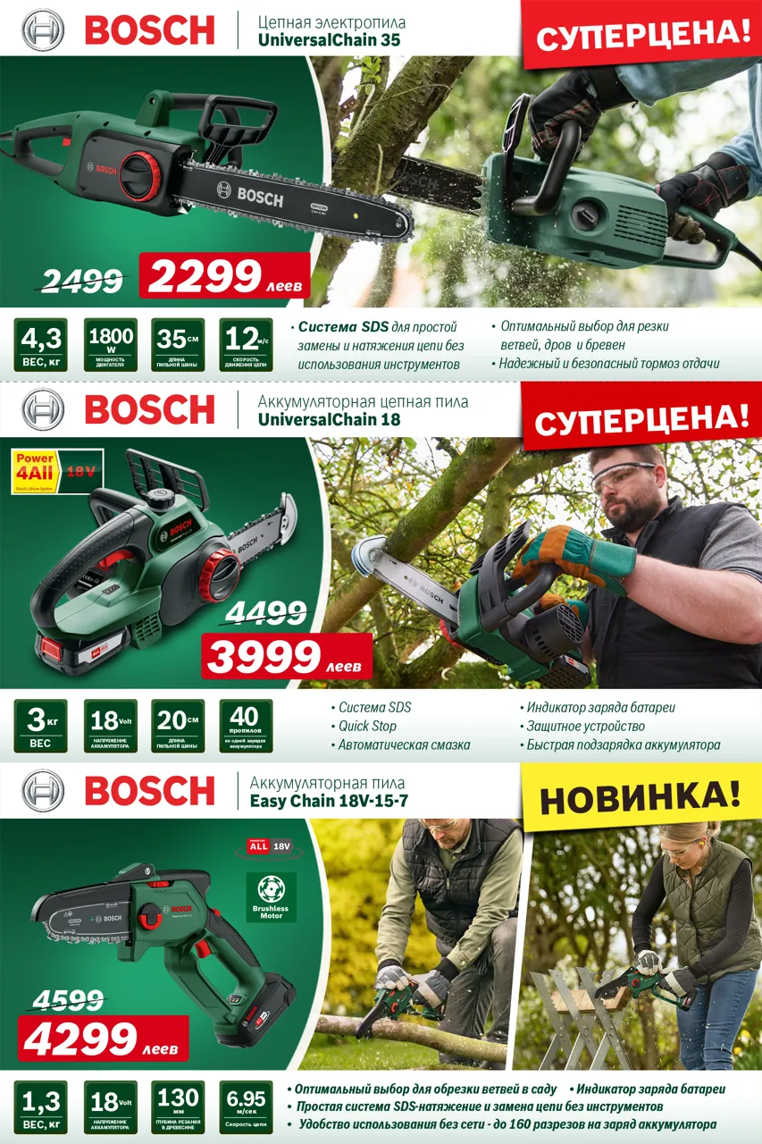 Bosch Siemens: Ассортимент садовой техники для весенней уборки