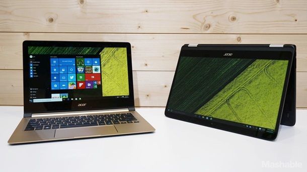 Acer представила самый тонкий ноутбук в мире