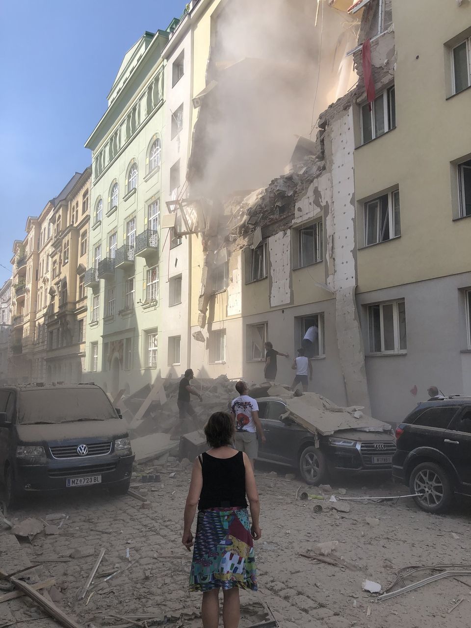 В Вене произошел мощный взрыв в жилом доме