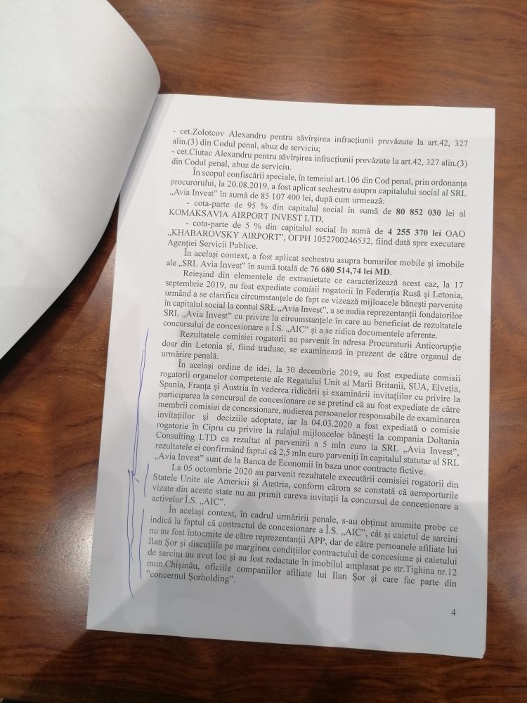 Слусарь просит Санду срочно созвать ВСБ по поводу концессии аэропорта