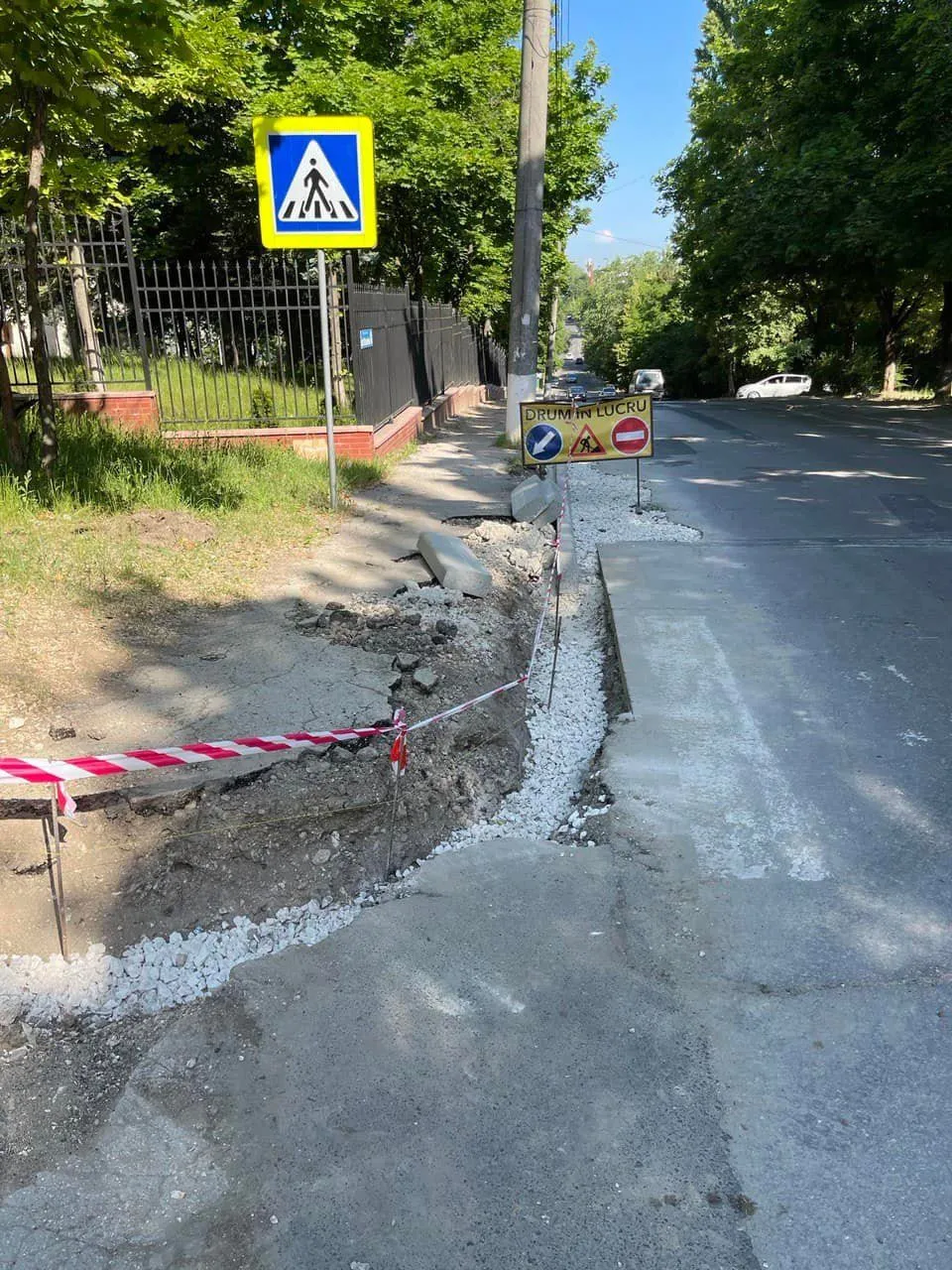 В Кишиневе продолжается реабилитация и обустройство улицы Короленко