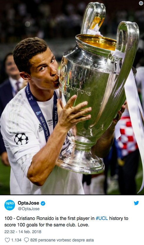 Un gol, două recorduri: Cristiano Ronaldo a mai stabilit o bornă istorică în UEFA Champions League. Ce a reușit