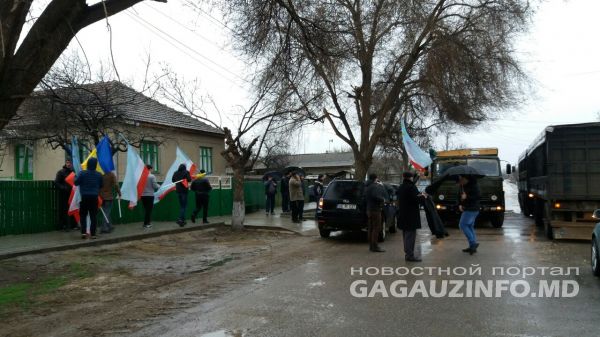 В Комрате протестующие заблокировали трассу "Кишинев-Джурджулешты"