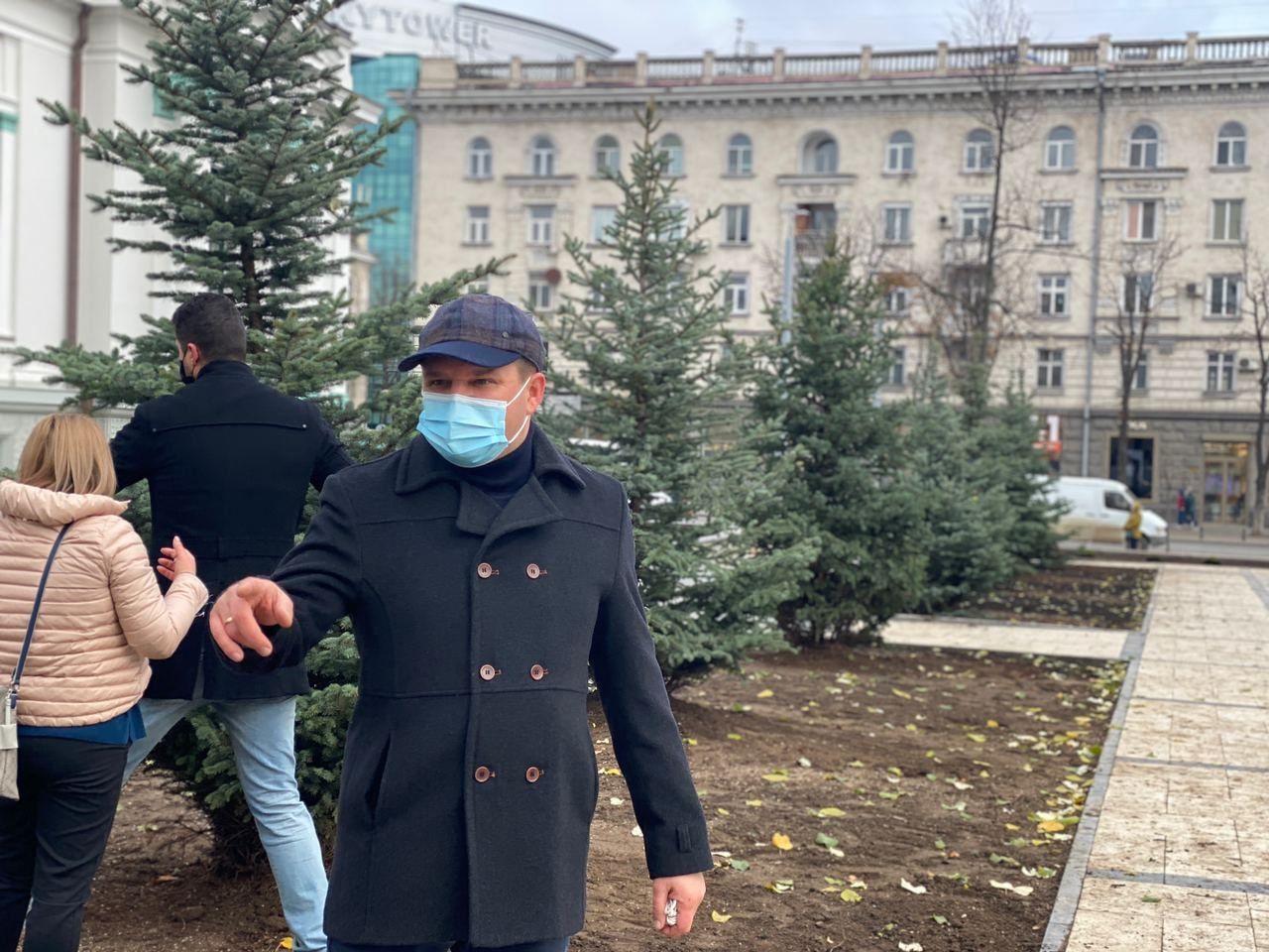 Чебан: В сквере Михая Эминеску посажены деревья