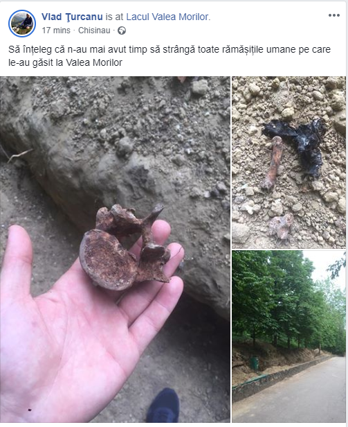 В парке Валя Морилор собрали не все человеческие останки