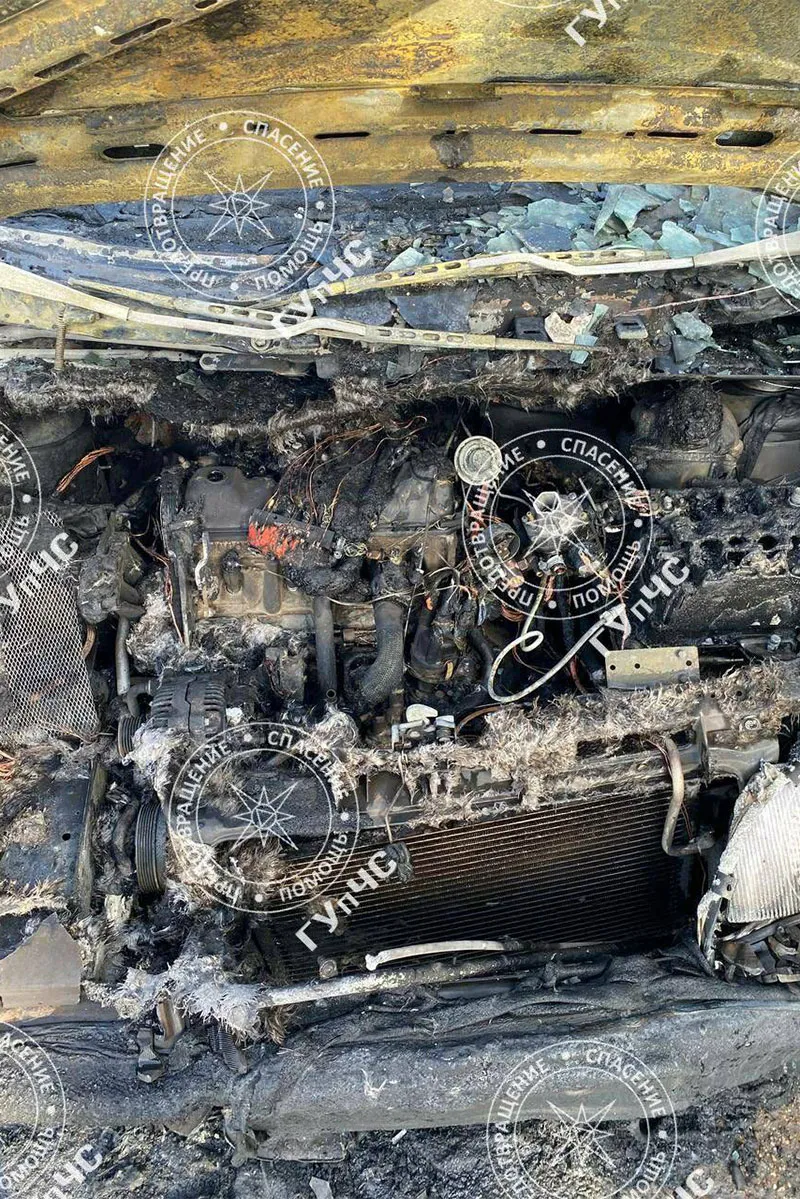 В Тирасполе Volkswagen загорелся прямо во время движения