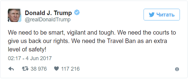 Трамп задумался о введении запрета на въезд в США