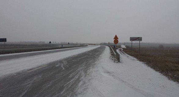 Drumuri înzăpezite în partea de nord a țări