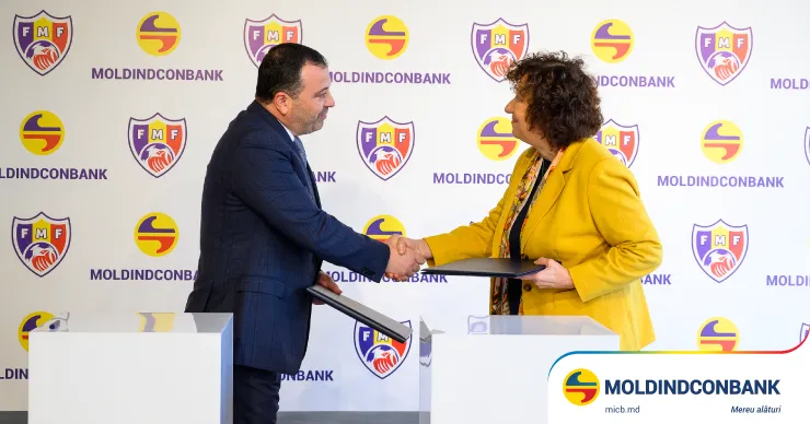 Moldindconbank подписал соглашение о партнёрстве с Молдавской Федерацией футбола
