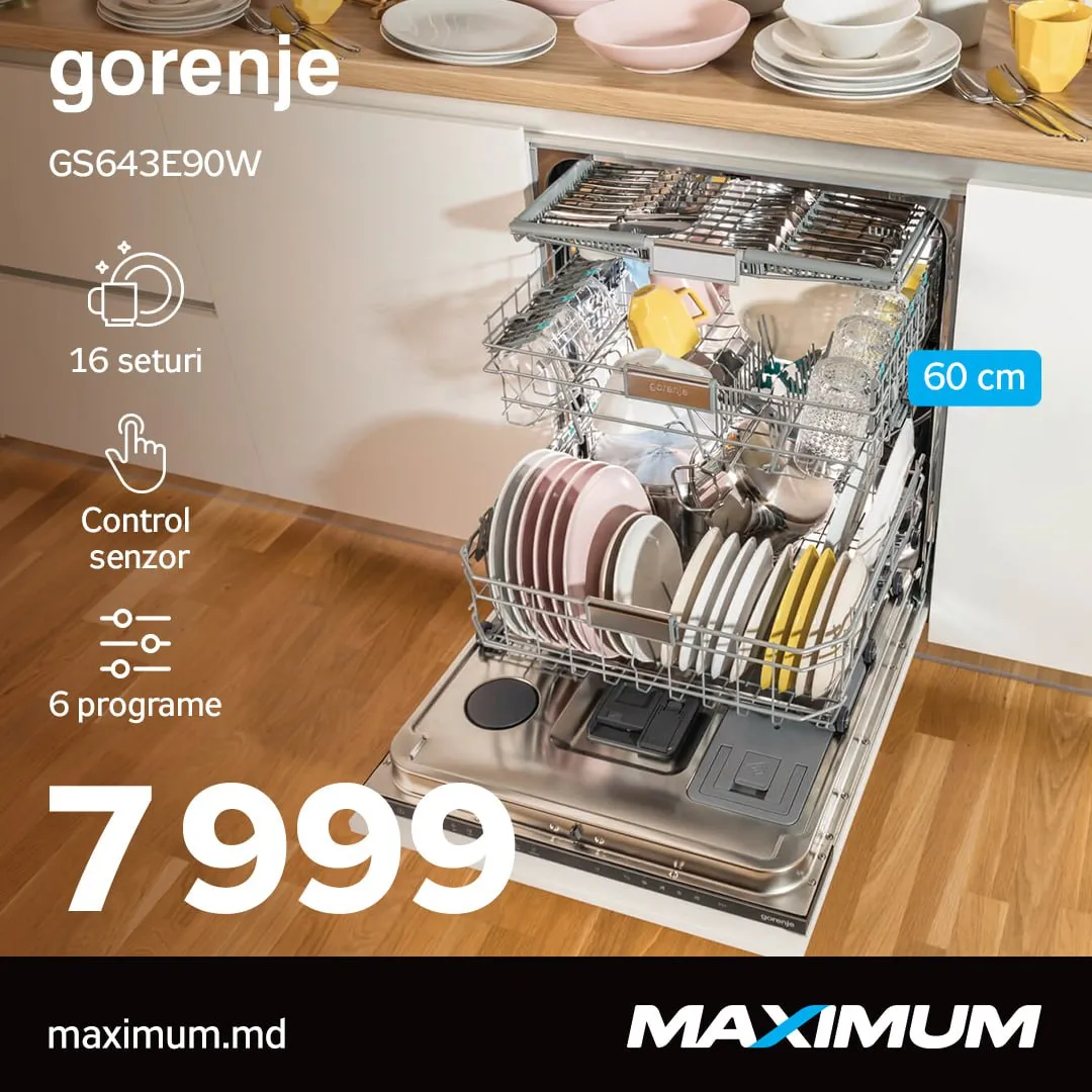 Maximum: Посудомоечные машины Gorenje делают вашу жизнь проще