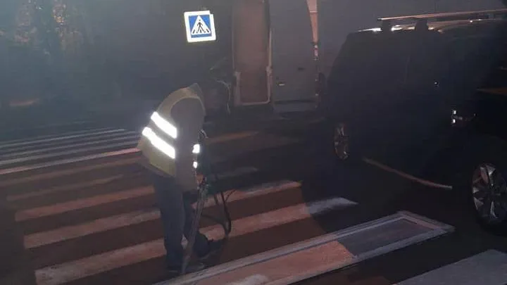 В Кишиневе стартовали работы по нанесению дорожной разметки
