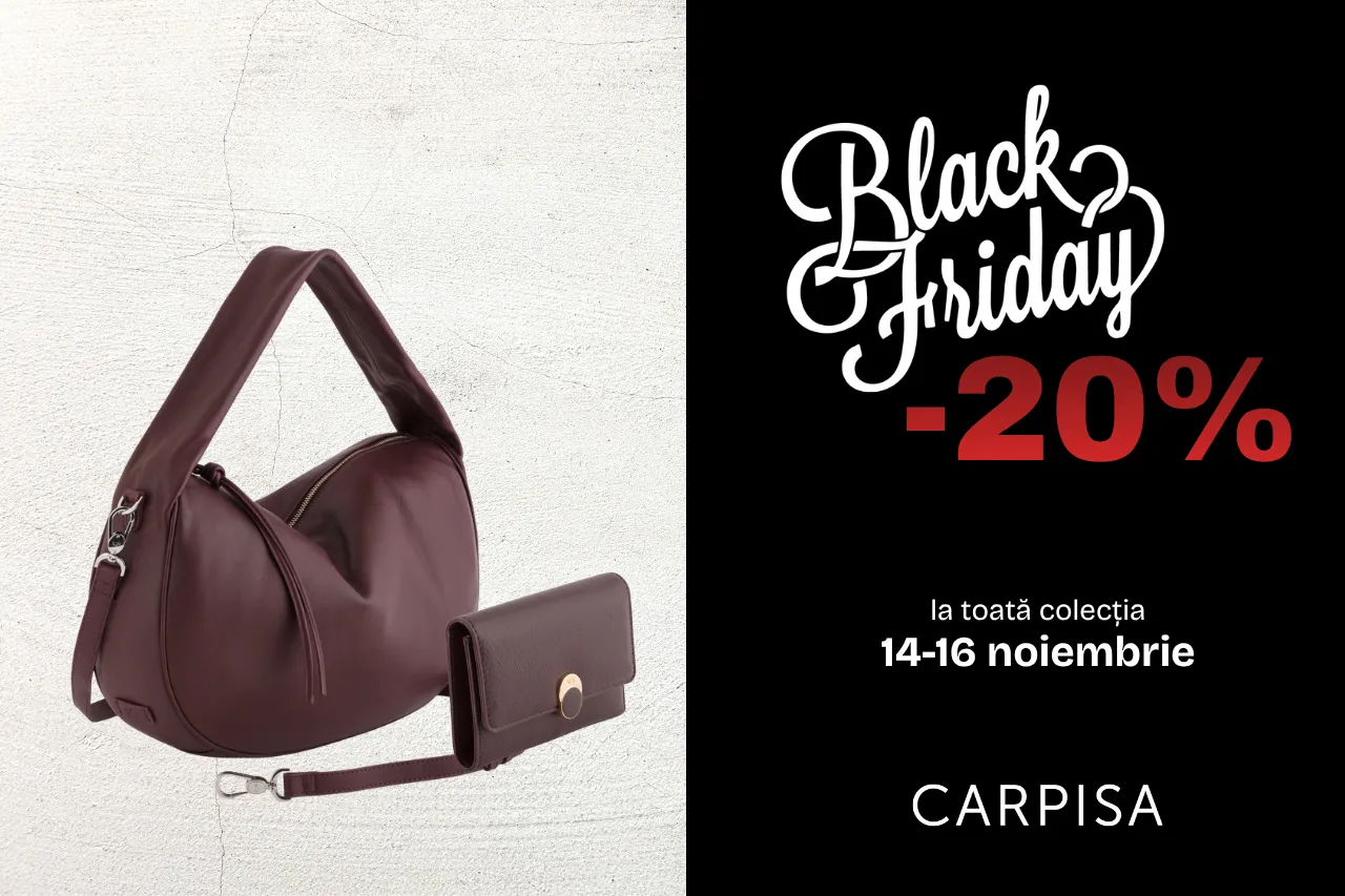 Black Friday в Caprisa - чемоданы и сумки со скидкой 20%, только 14-16 ноября