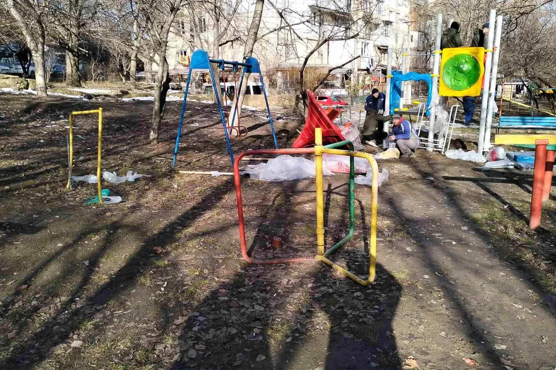 В Кишиневе оборудована новая детская игровая площадка