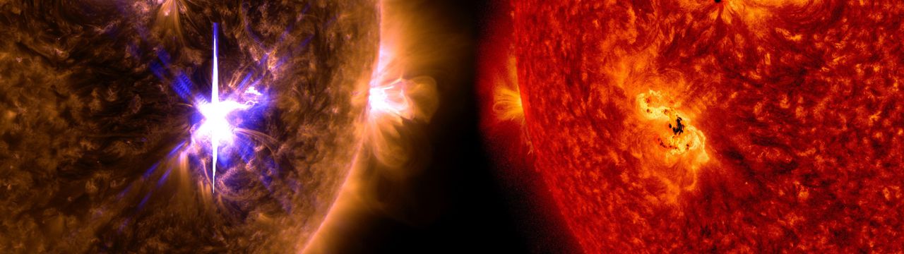NASA опубликовало снимки самой мощной за последние 12 лет вспышки на Солнце