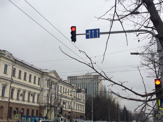 В столице были замечены "светофоры с сердечками"