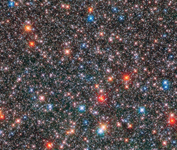 Hubble запечатлел "космическую гирлянду" из звезд