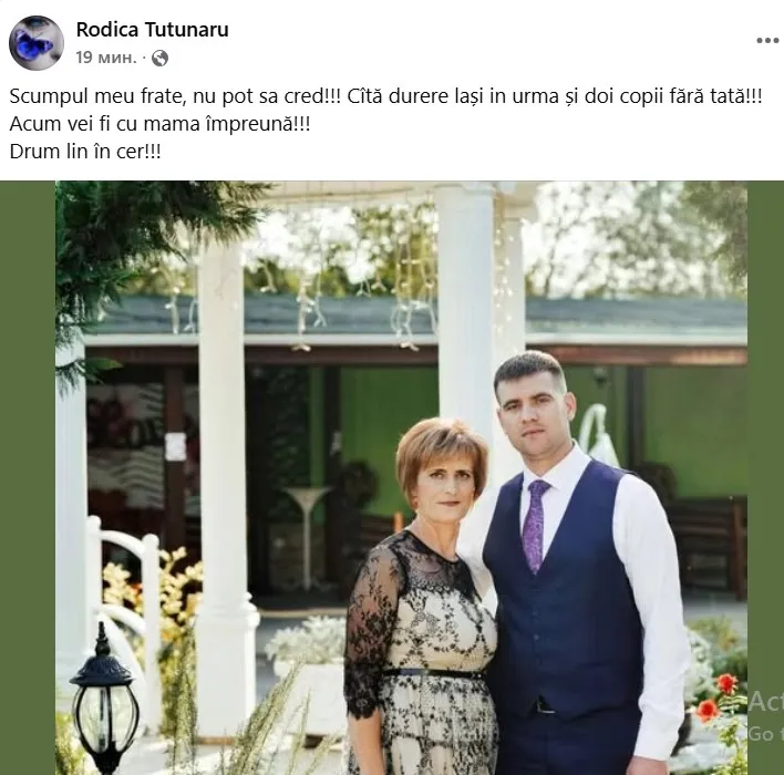 Родственники погибшего мотоциклиста оплакивают его: у него остались двое детей