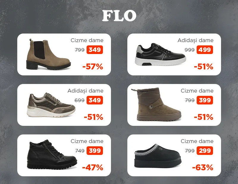 Flo: Reduceri de iarnă până la 70% la articole selectate