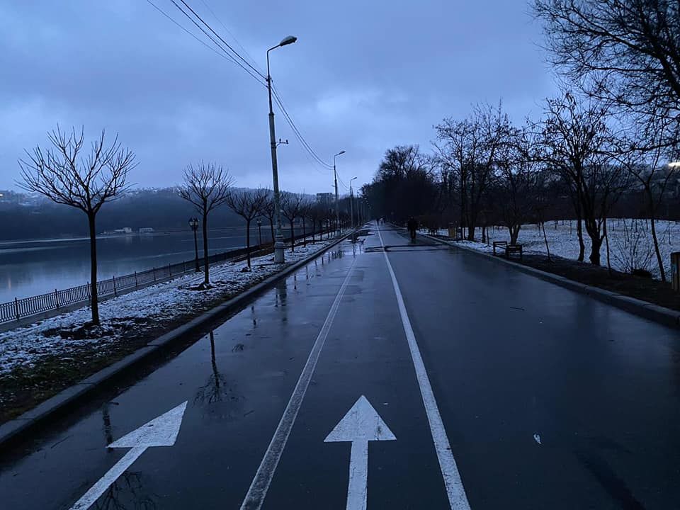В столице выпал первый снег