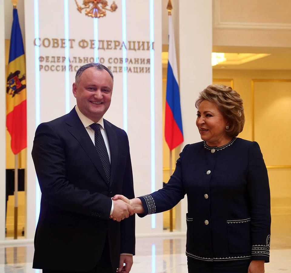 Молдавская делегация провела встречу с Валентиной Матвиенко