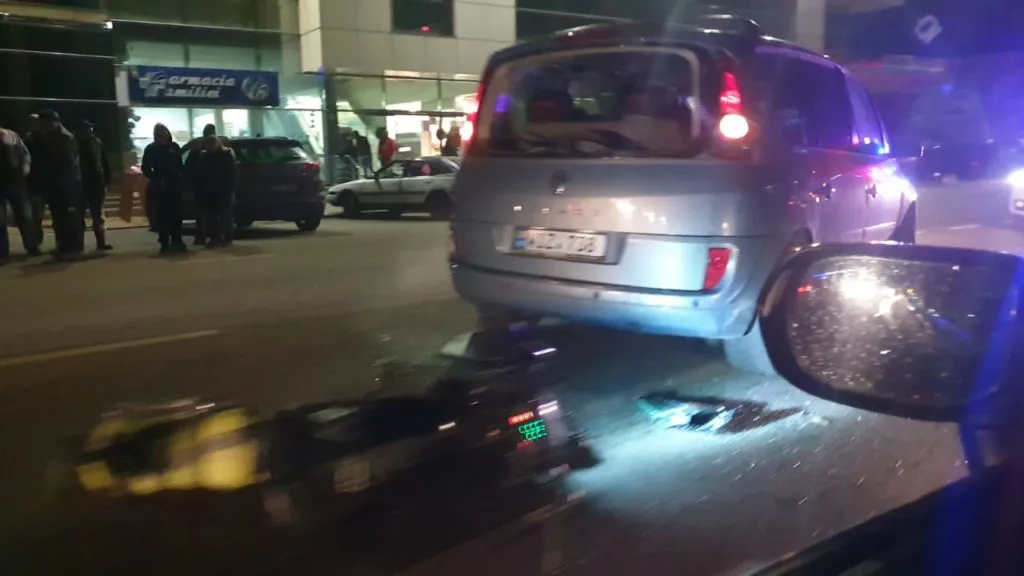 В Молдове пьяный велосипедист врезался в машину и попал в больницу