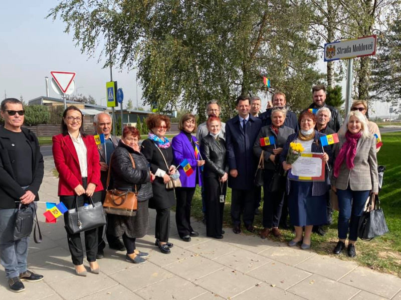 В столице Литвы установлена табличка «Улица Молдовы»